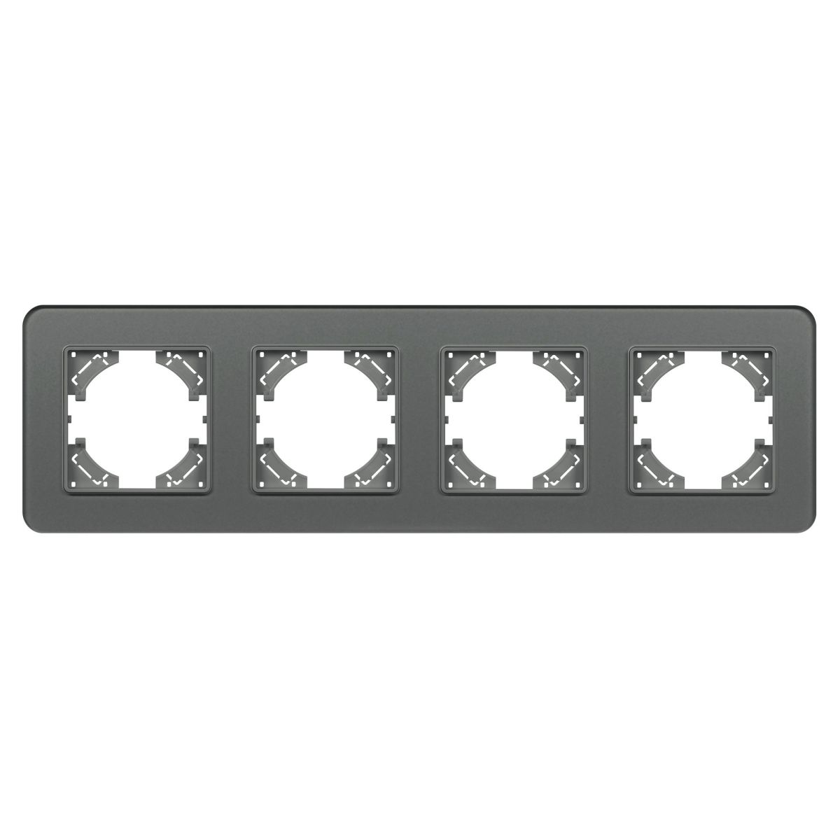 Рамка на 4 поста стеклянная Arlight FRM-OMALI-GS-4-GR 049702