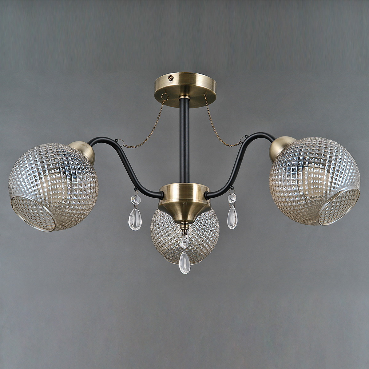 Люстра на штанге Illumico IL0432-3CSQ-29 AB BK