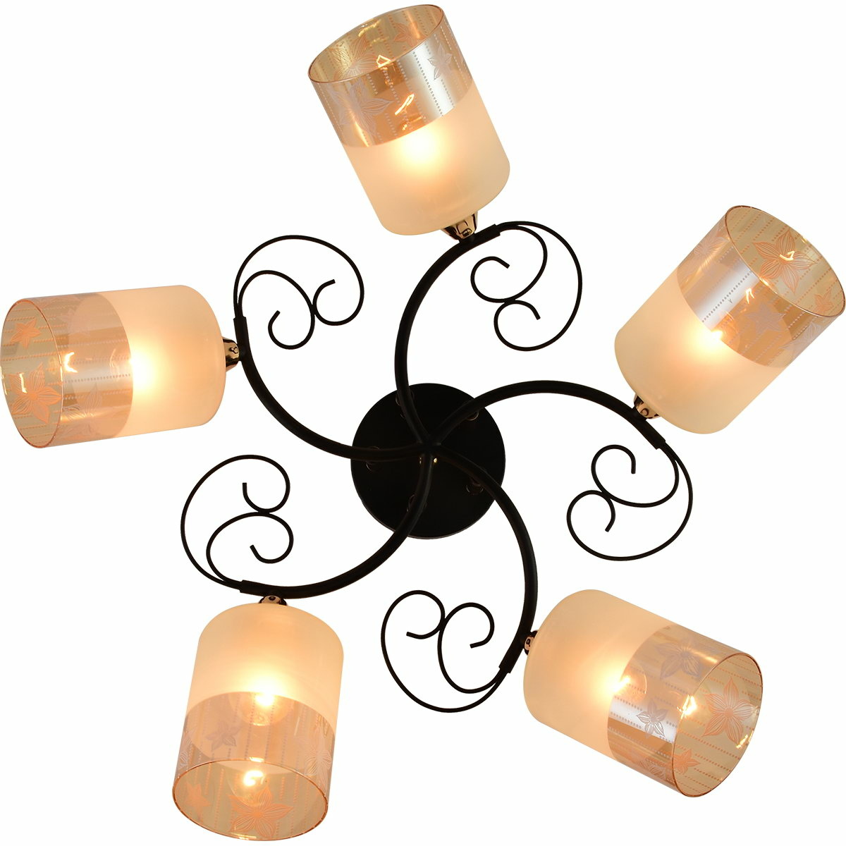 Люстра на штанге Reluce 01315-0.3-05 BK+FGD