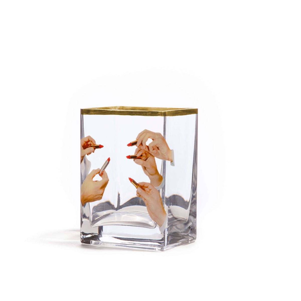 Ваза Lipsticks Small Seletti Toiletpaper Glass Vase 14123