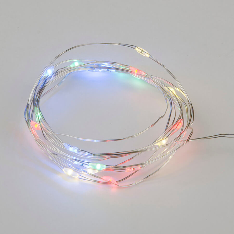 Светодиодная гирлянда Uniel Роса (UL-00007205) разноцветный ULD-S0200-020/SСB/2AA Multi IP20 Dew