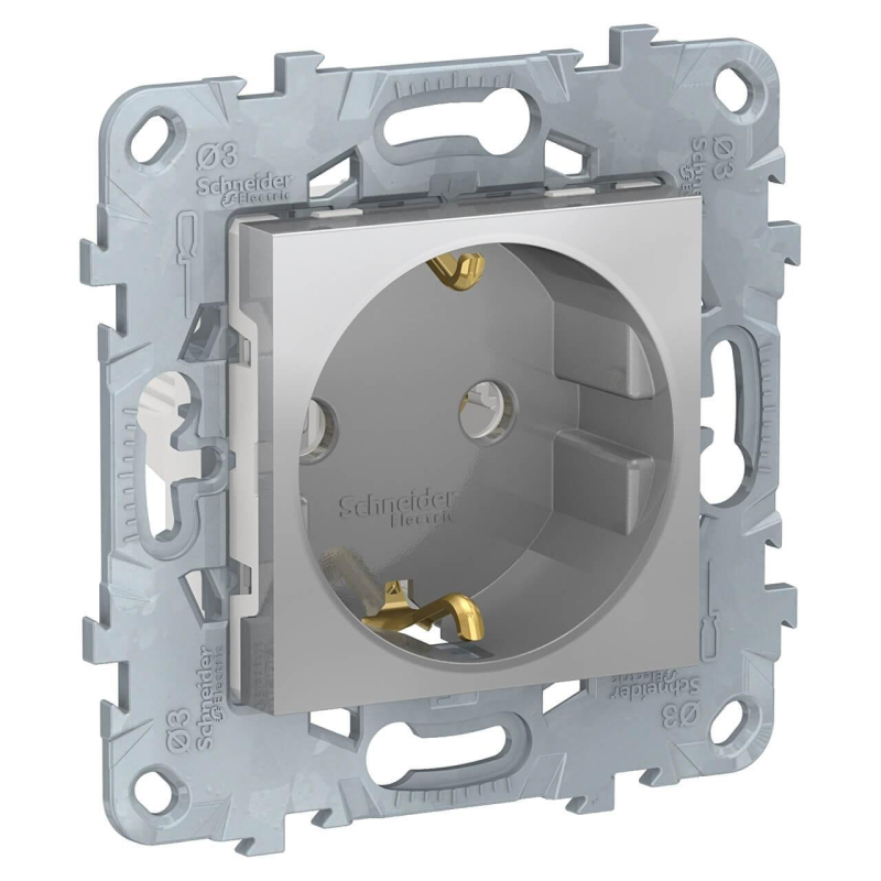 Розетка Schneider Electric Unica New с/з без шторок 16A 250V NU503630 УЦ