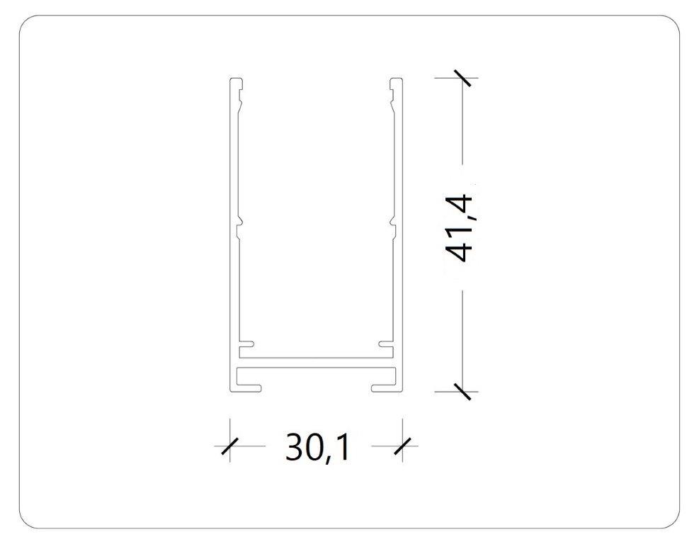 Шинопровод накладной AM Group AM541 2M WH SMART