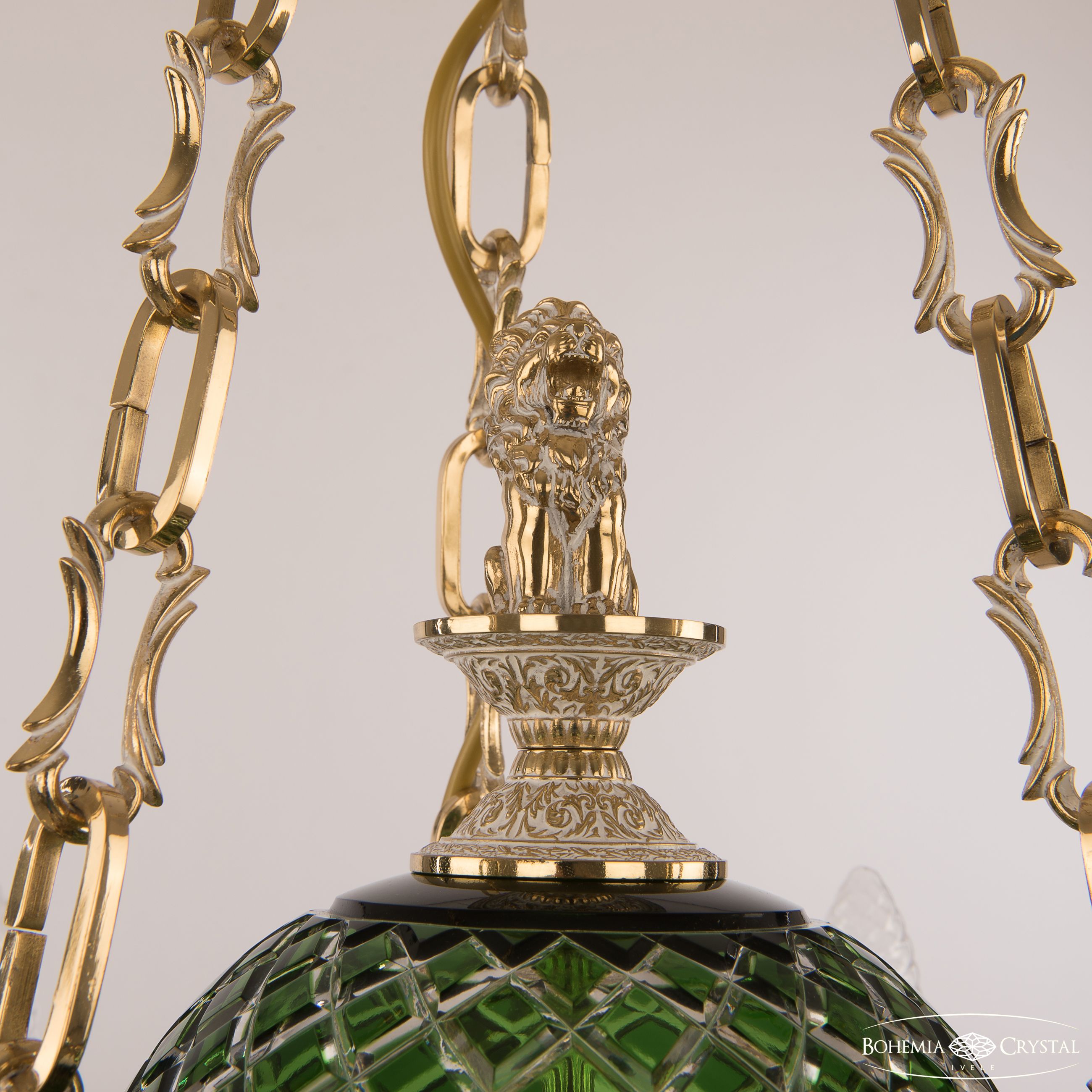 Подвесная люстра Bohemia Ivele Crystal Verona 72009P/6/175 GW P Clear-Green/H-1J Y8 FL2S