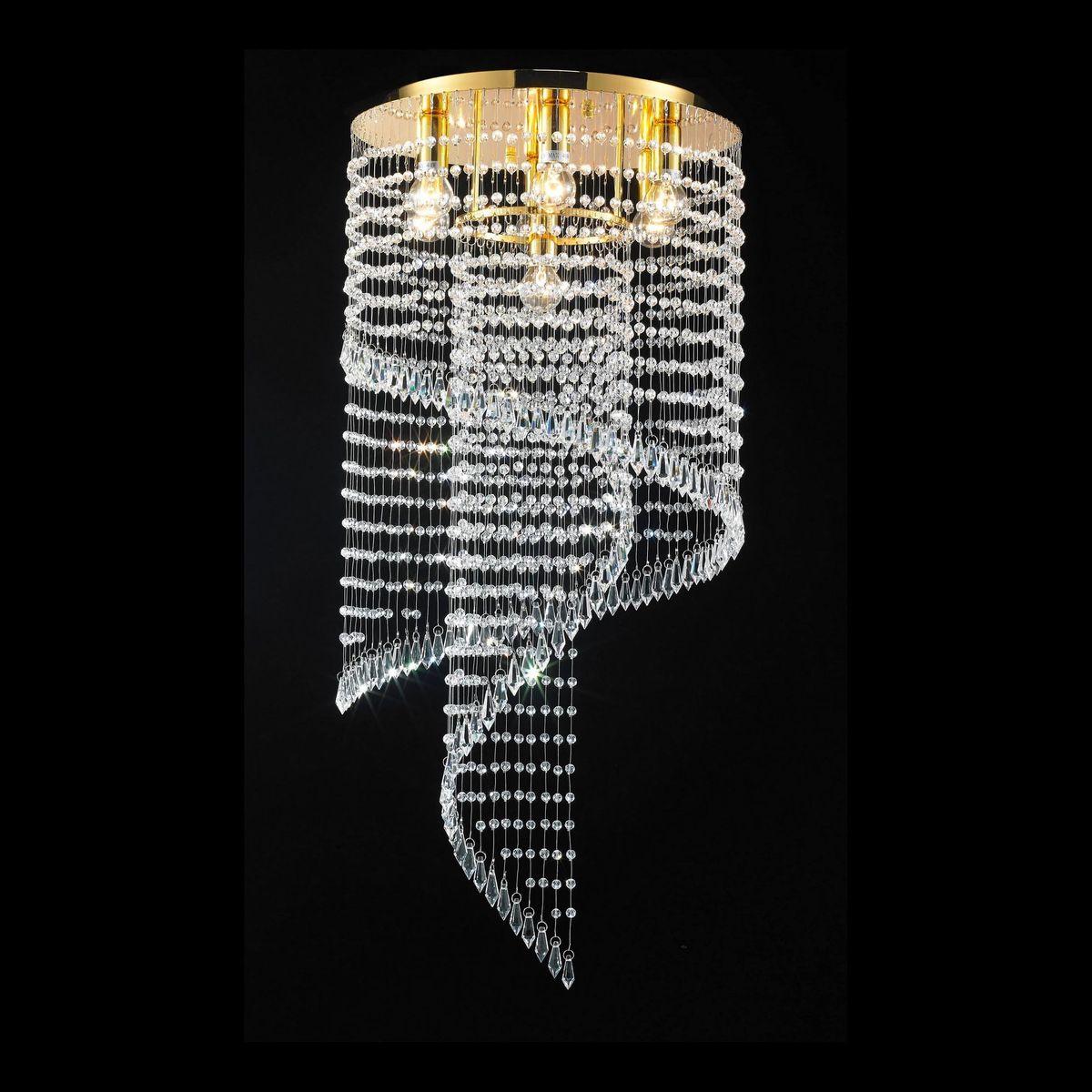 Каскадная люстра Lumina Deco Precisio LDC 7053-7A GD