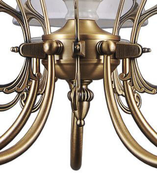 Подвесная люстра Lumien Hall Лива 1025/5H-AB-WT