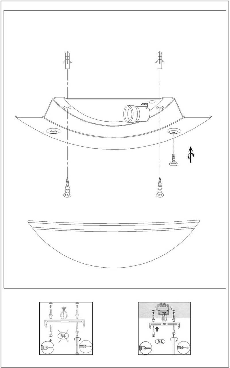 Настенный светильник Lucide Basic 07204/01/09