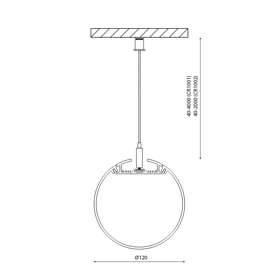 Профиль алюминиевый DesignLed LT.120 001077