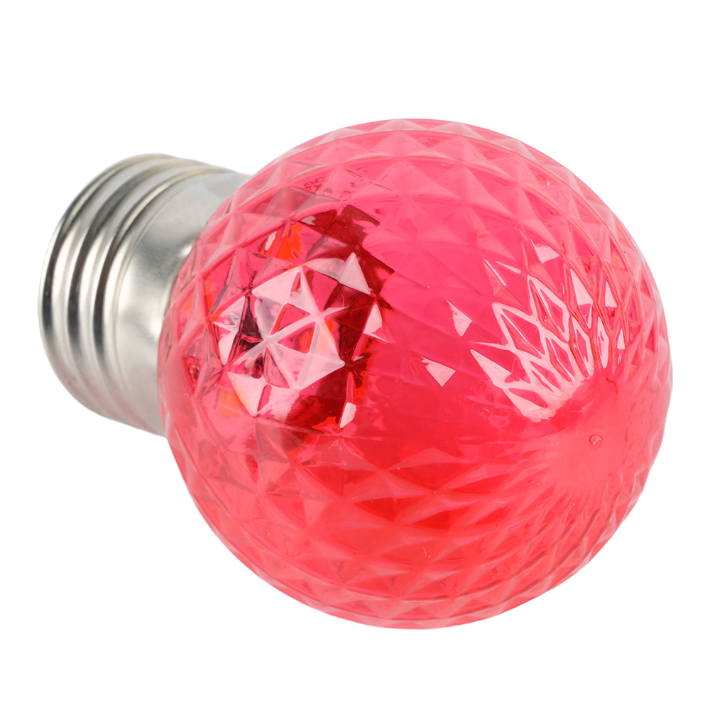Лампа светодиодная Feron LB-385 шар красный прозрачный E27 1W 230V 52164