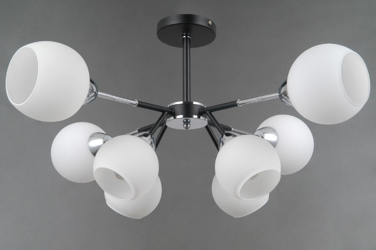 Люстра на штанге Illumico IL0715-8CSQ-24 BK CR LIBRA