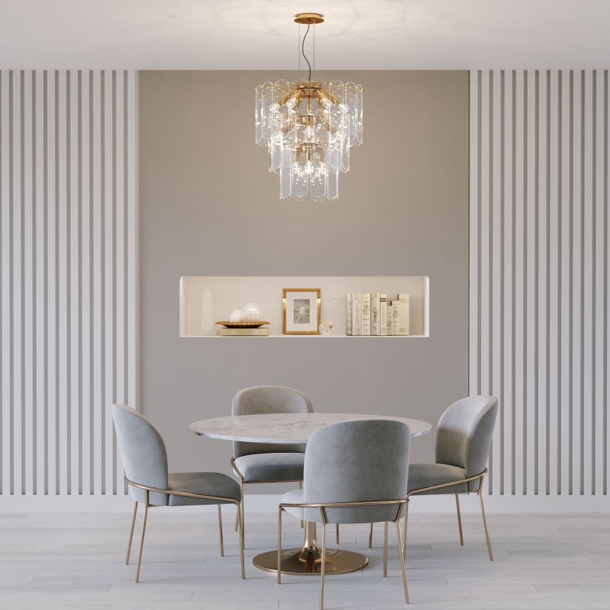 Подвесная люстра Eurosvet Claire 60171 золото Smart a069012