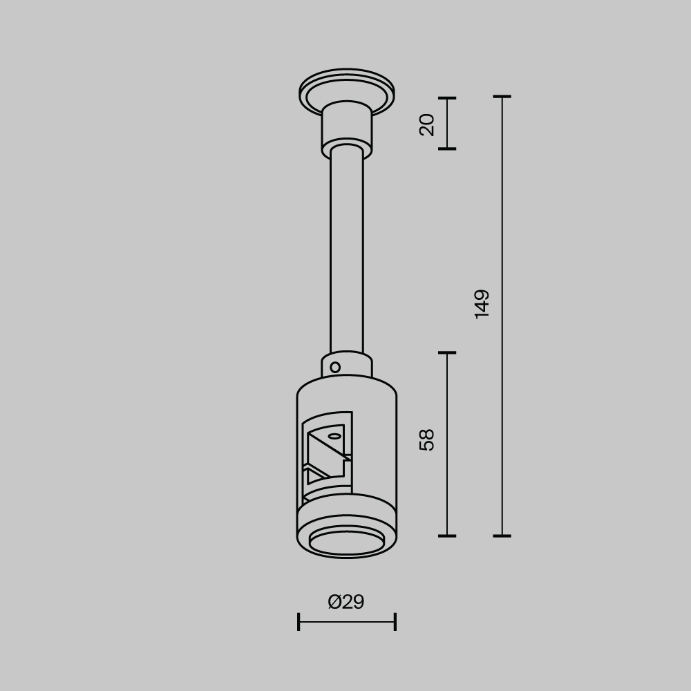 Крепление настенное одинарное удлиненное Maytoni Flarity TRA155CW-SL1-PT