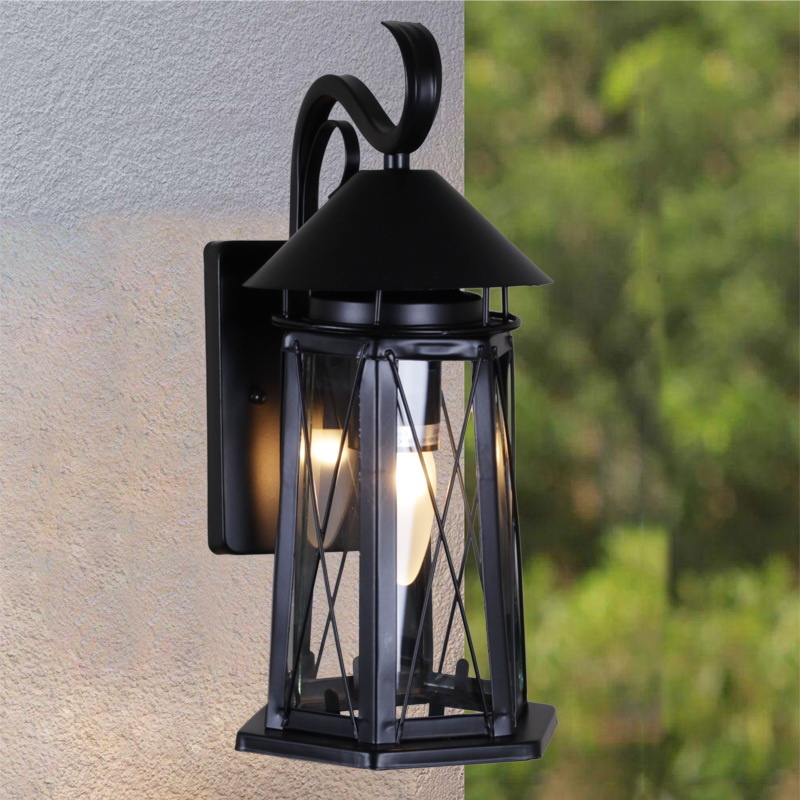 Уличный настенный светильник Reluce 08286-9.2-001U BK