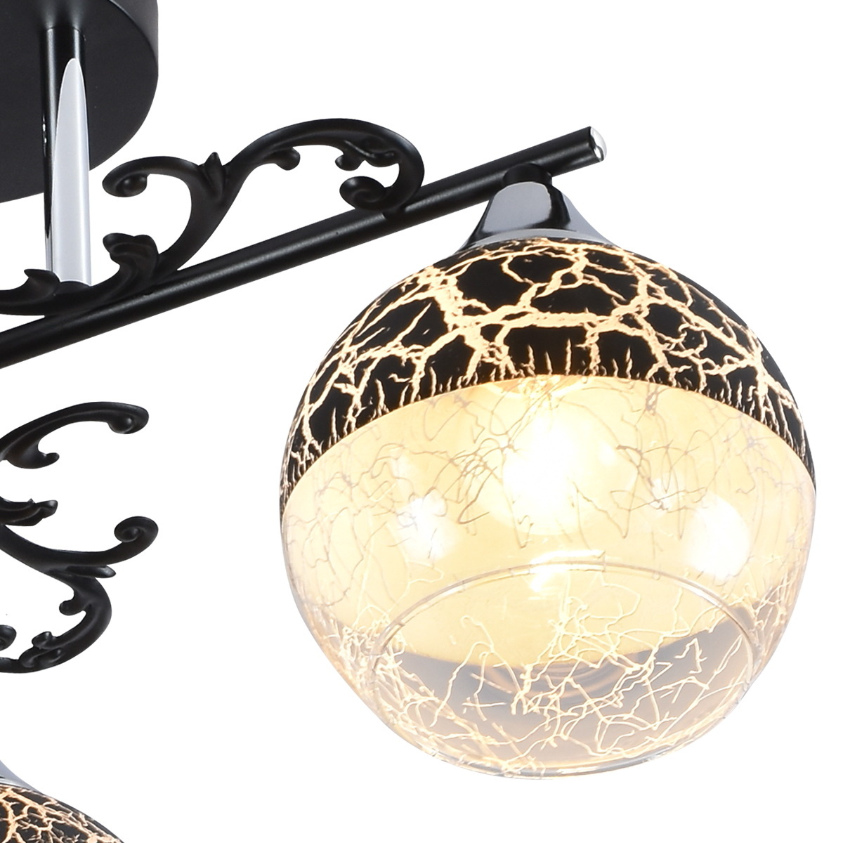 Люстра на штанге Reluce 01277-0.3-03B BK+CR