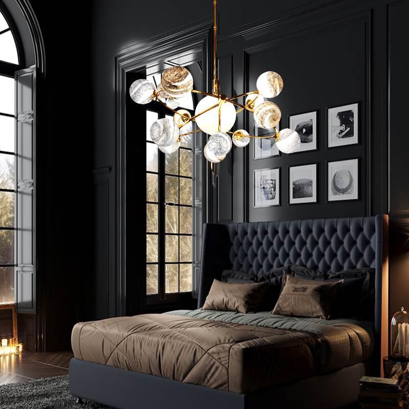 Подвесная люстра Delight Collection Planet KG1122P-13A brass