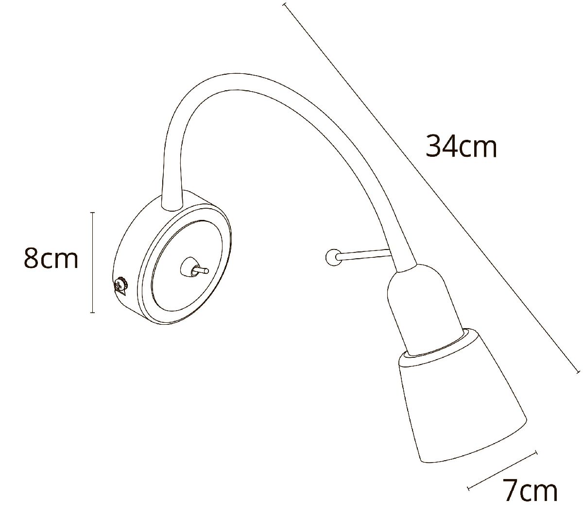 Бра Arte Lamp Lettura A7009AP-1WH