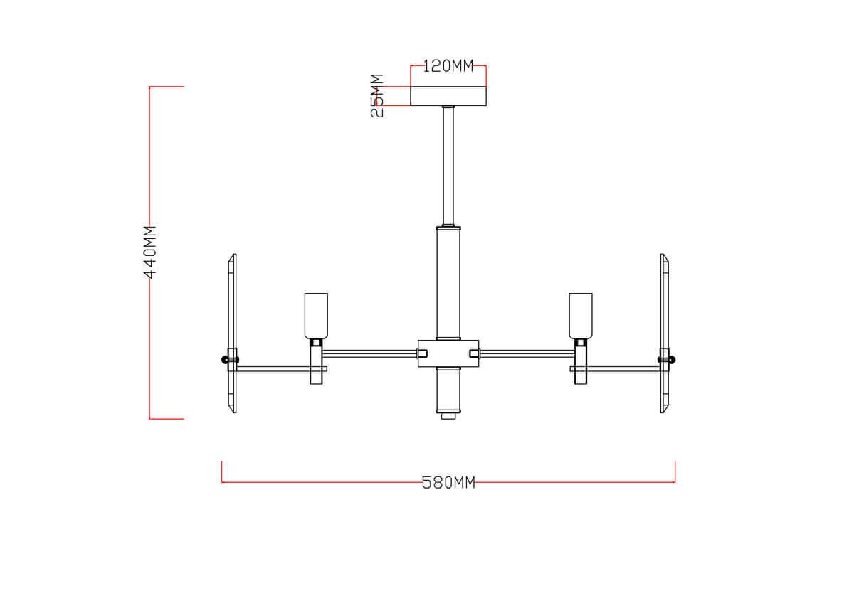 Потолочная люстра Alfa Consul 26575