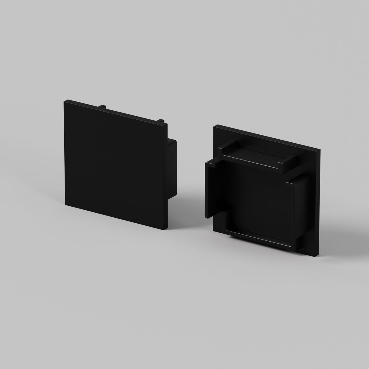 Комплект заглушек для профиля 25×22 2шт Maytoni Led Strip ALM-2522-B-EC 642066