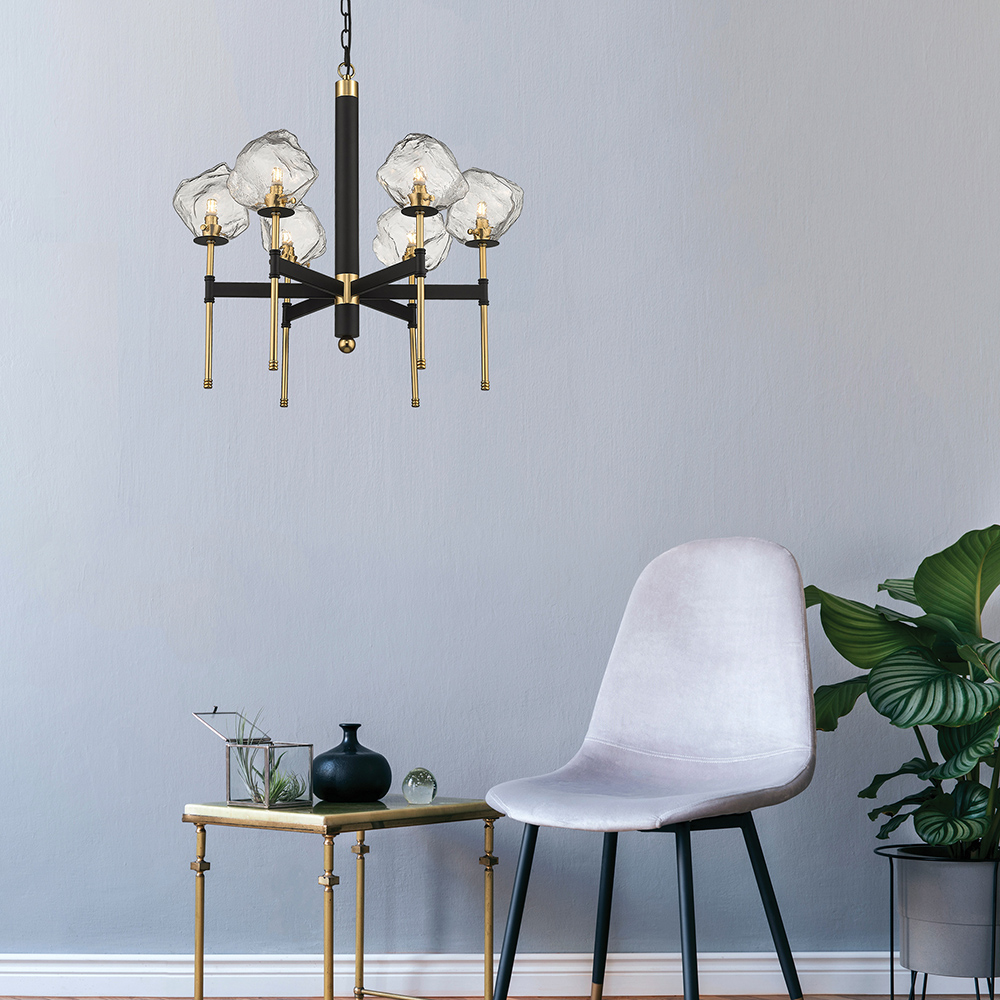 Подвесная люстра Zumaline ROCK P0488-06L-SEAC