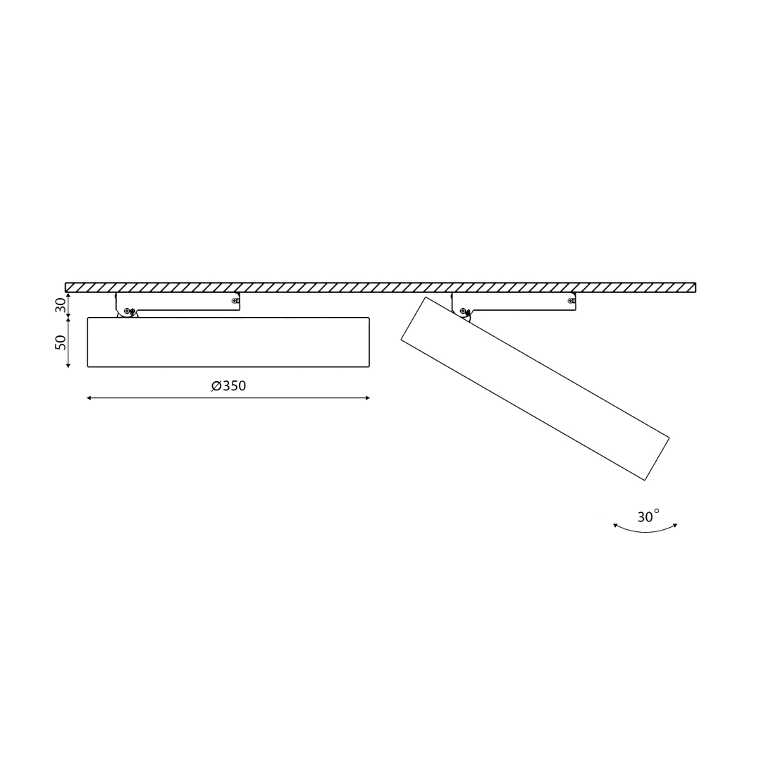 Накладной светильник DesignLed IMD-YA-0040AR-WH-WW 003570