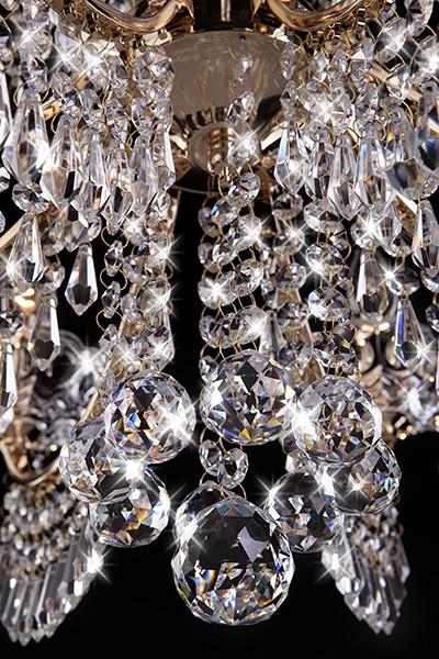 Подвесная люстра Eurosvet 3543/6 золото/тонированный хрусталь Strotskis