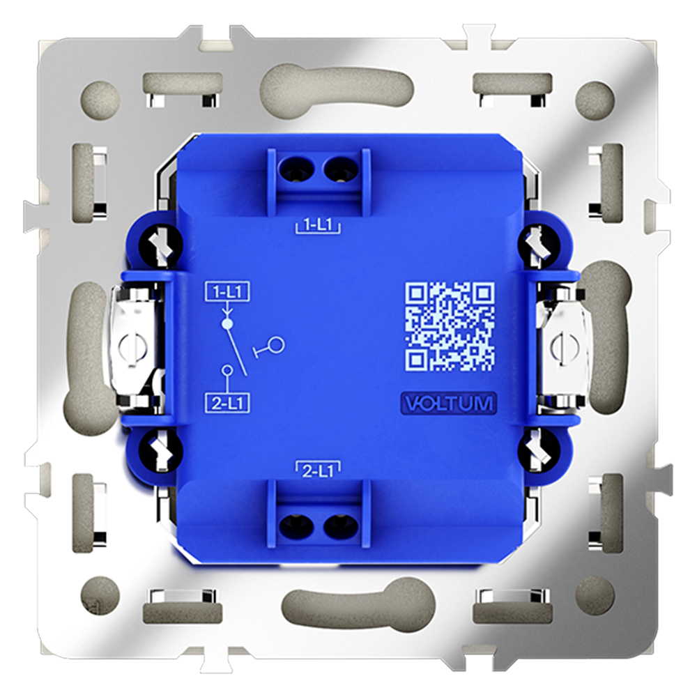 Выключатель одноклавишный Voltum S70 VLS010105 (сталь)