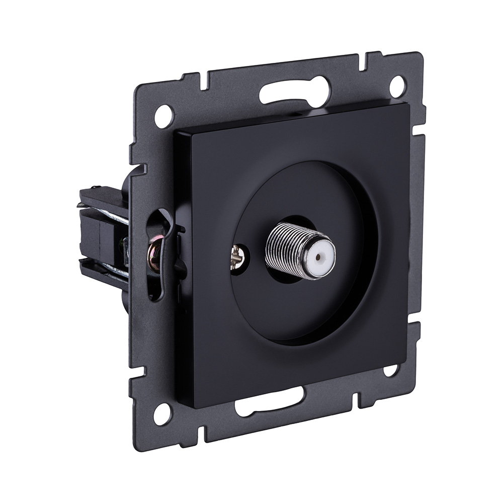 Розетка спутниковая SAT, черный Kollinger REA-020BK для Aspekt, Eleganz, Reflex