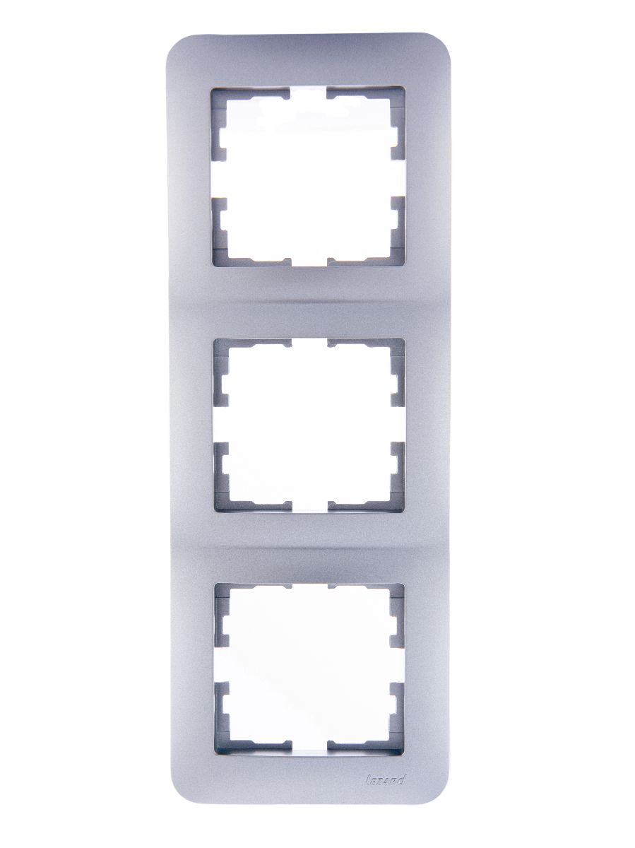 Рамка 3-местная вертикальная Lezard Karina Life 708-3000-153