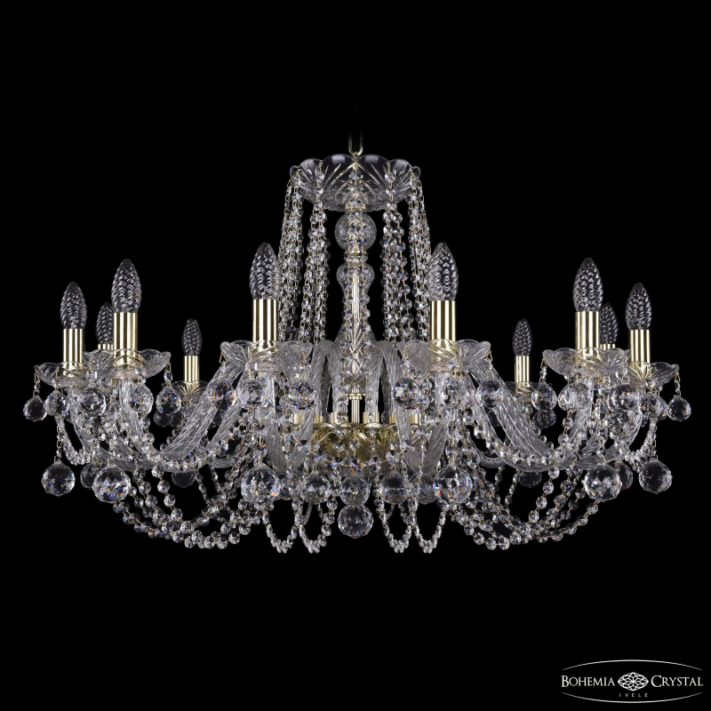Подвесная люстра Bohemia Ivele Crystal 1402/12/300 G Balls