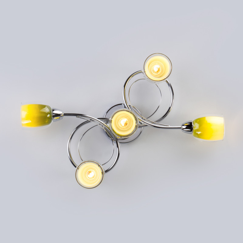 Накладная люстра Eurosvet 30153/5 зеленый