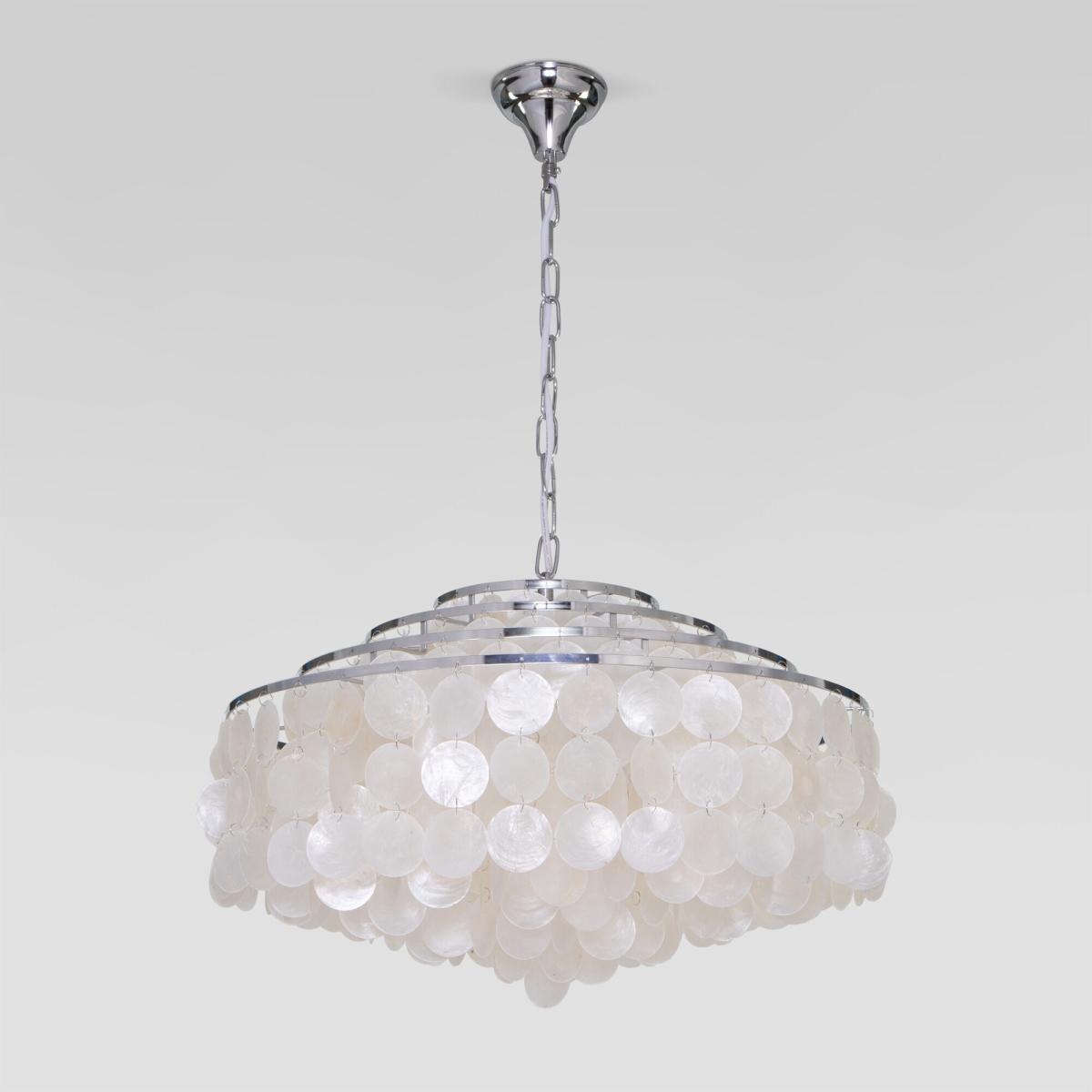 Подвесная люстра Eurosvet 3535/6 хром/перламутр Smart 00000065834