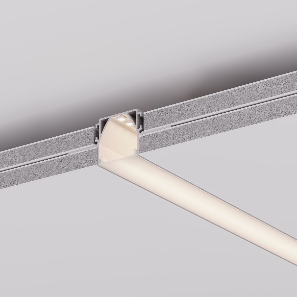 Профиль Arlight Arlight LINIA32-FANTOM-MID-2000 ANOD (Алюминий) 058472