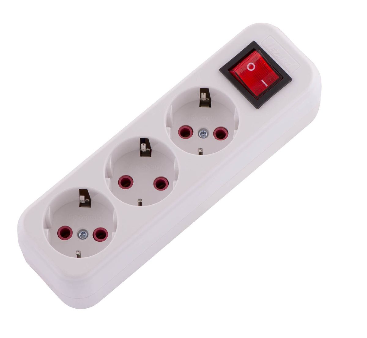 Колодка с/з с выключателем Lezard Lila 720-0300-302