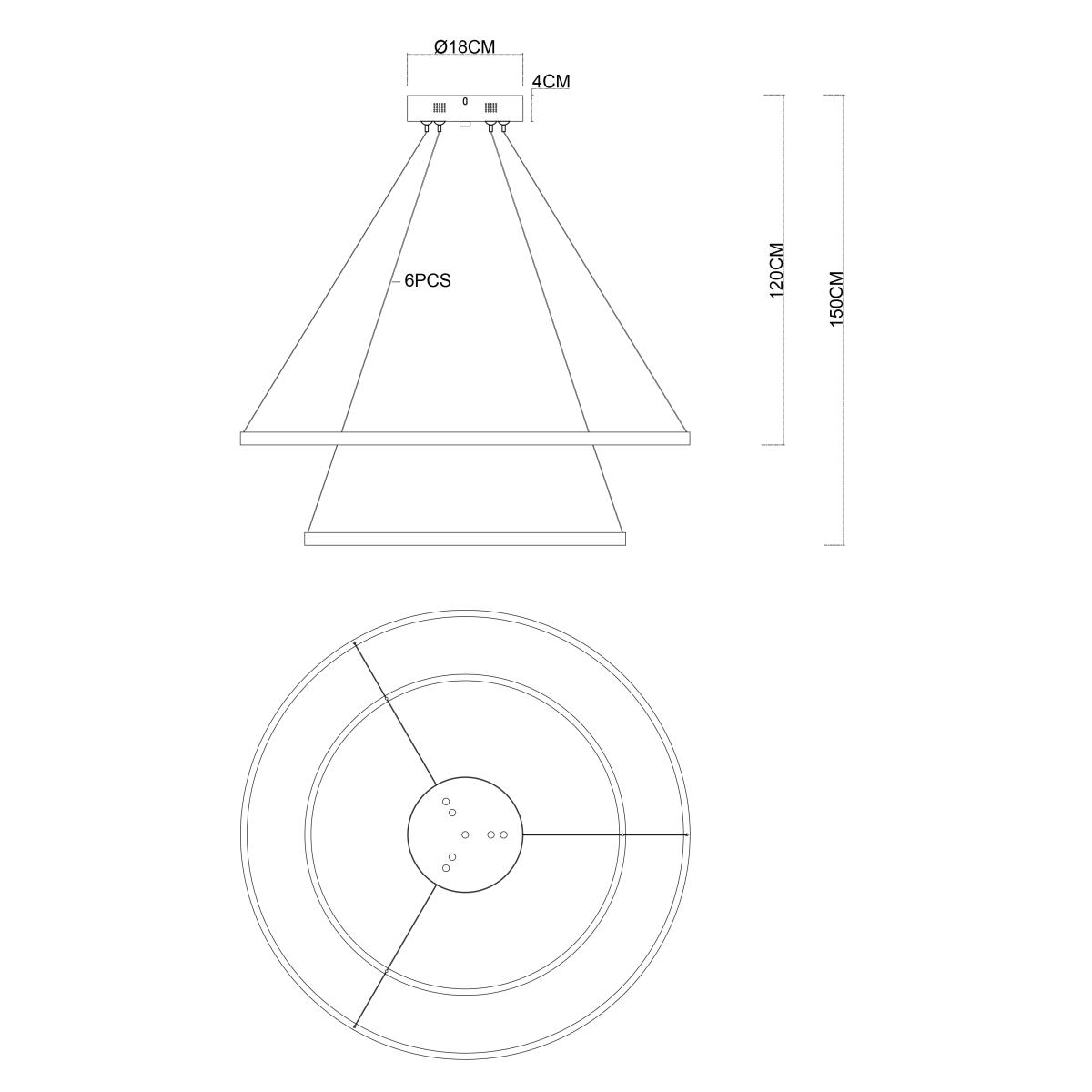 Потолочная чаша Favourite Canopy 4591-180-6BL