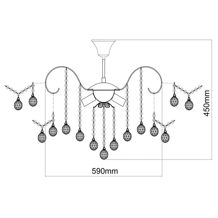 Потолочная люстра MW-Light Жемчуг 10 232016808