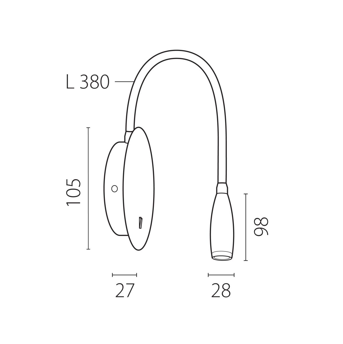 Поворотное бра Lightstar Omega 200337