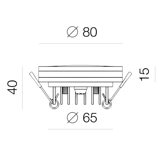Встраиваемый светильник Ledron LIP0906-5W-Y4000K 00000013594