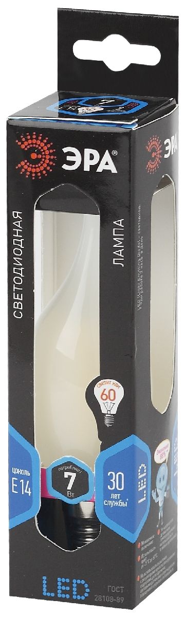 Лампа светодиодная Эра E14 7W 4000K F-LED BXS-7W-840-E14 frost Б0027955