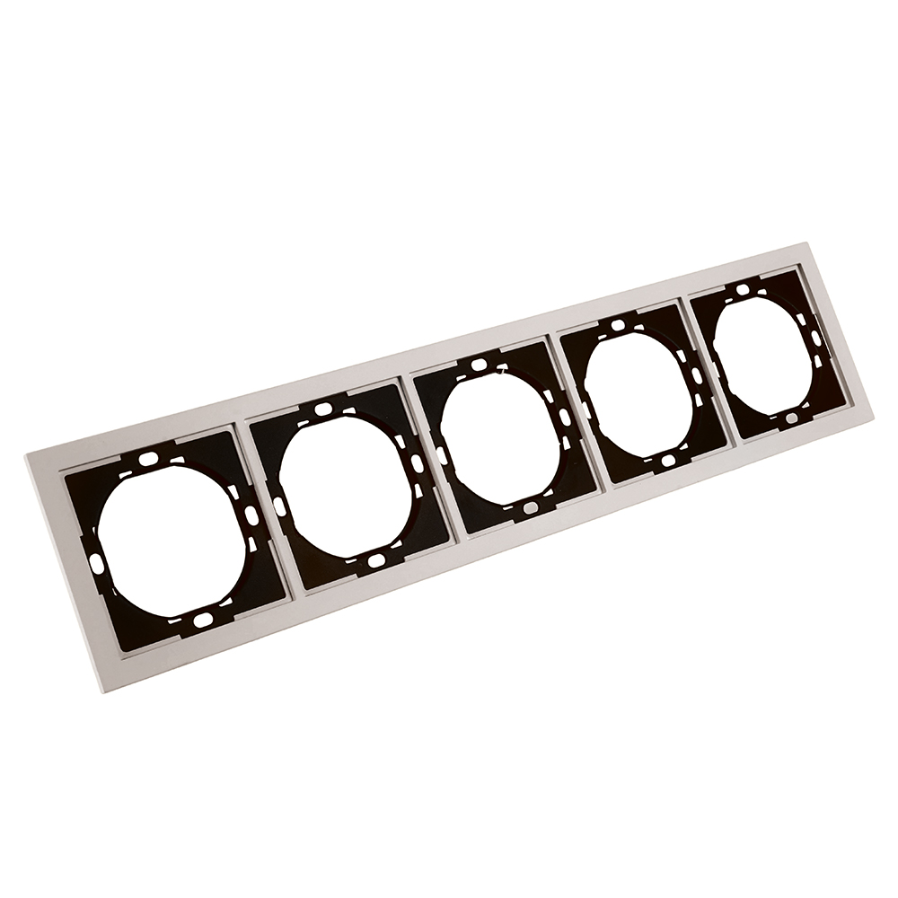 Рамка 5-местная Stekker Мия PFR00-3005-08 пудровый жемчуг 50490