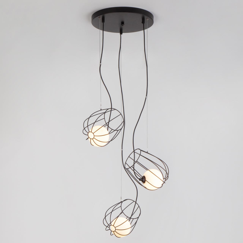 Подвесная люстра Eurosvet Basket 50138/3 черный