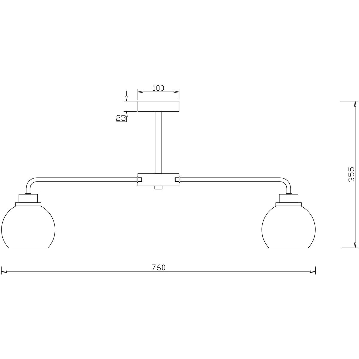 Люстра на штанге Freya Neptune FR5176PL-08BS