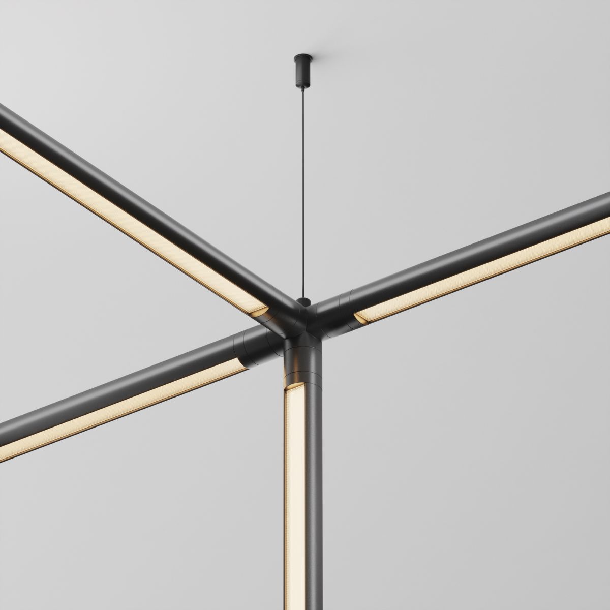 Х-образный вертикальный коннектор без ввода питания Maytoni Shelf CA019L4C-B