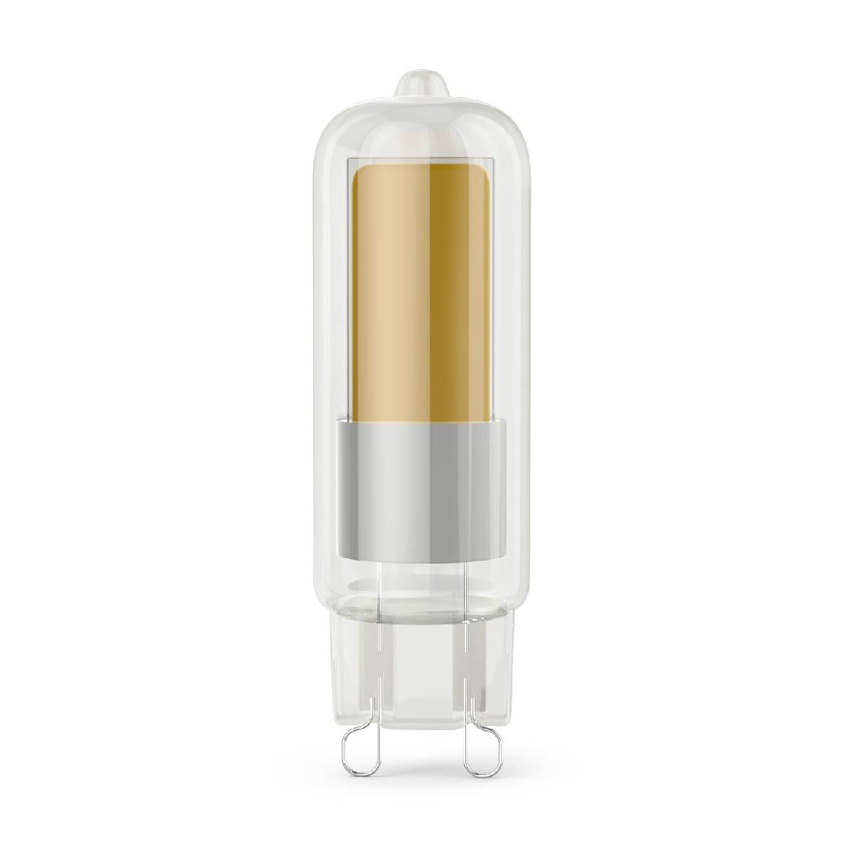 Лампа светодиодная Gauss G9 5.5W 3000K прозрачная 107809105