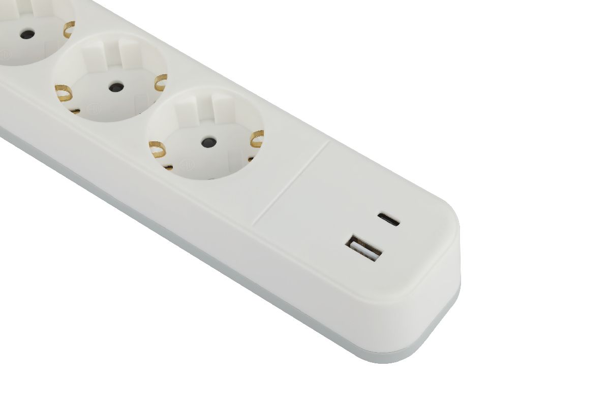 Сетевой фильтр Эра USF-4es-3m-2xUSBAC-W Б0059573