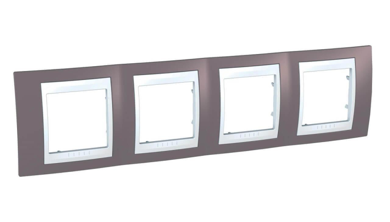 Рамка 4-постовая Schneider Electric Unica Хамелеон MGU6.008.876