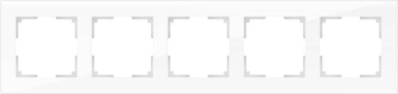 Рамка Werkel Favorit на 5 постов белый WL01-Frame-05 4690389061240