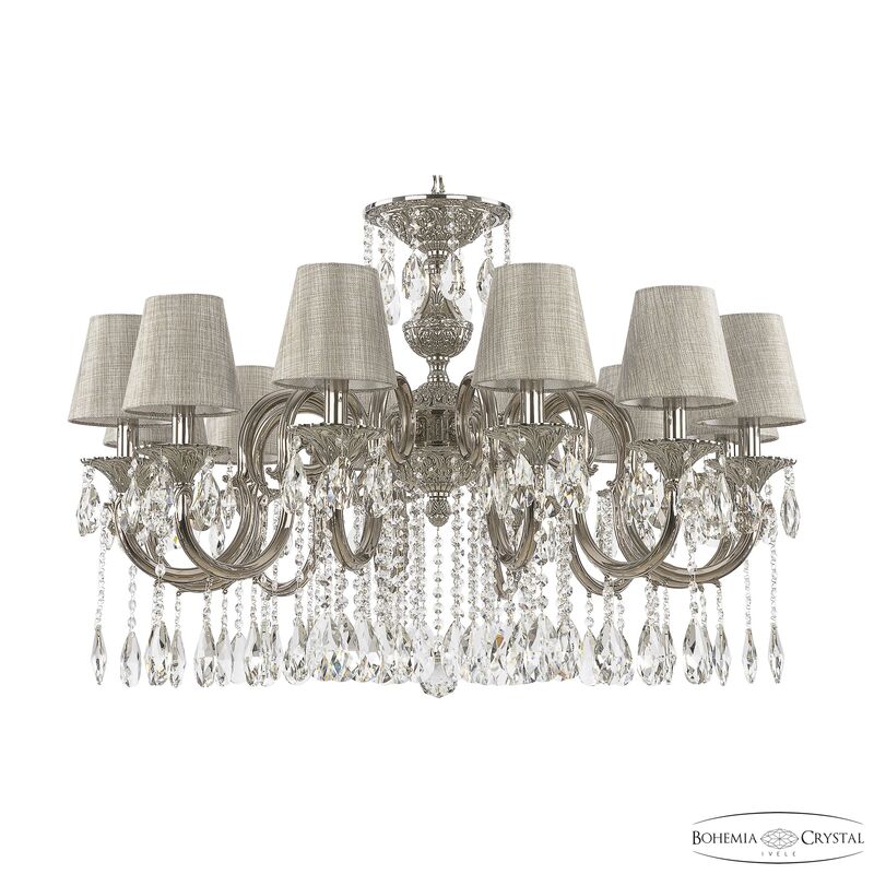 Подвесная люстра Bohemia Ivele Crystal Verona 72203/12/300 A Ni ST2