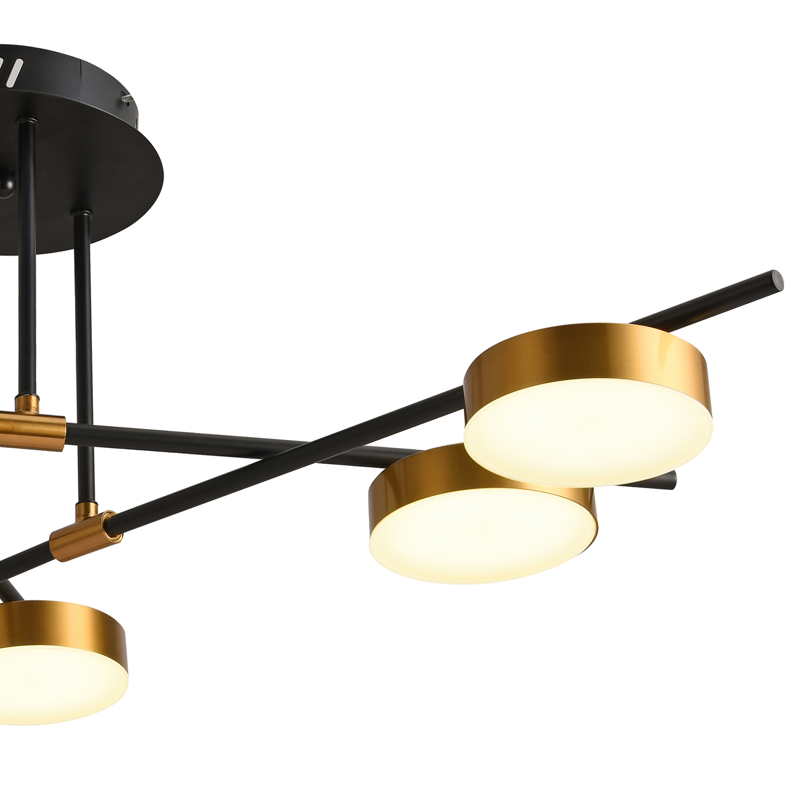 Потолочная люстра Natali Kovaltseva LED LAMPS 81101/6C GOLD BLACK