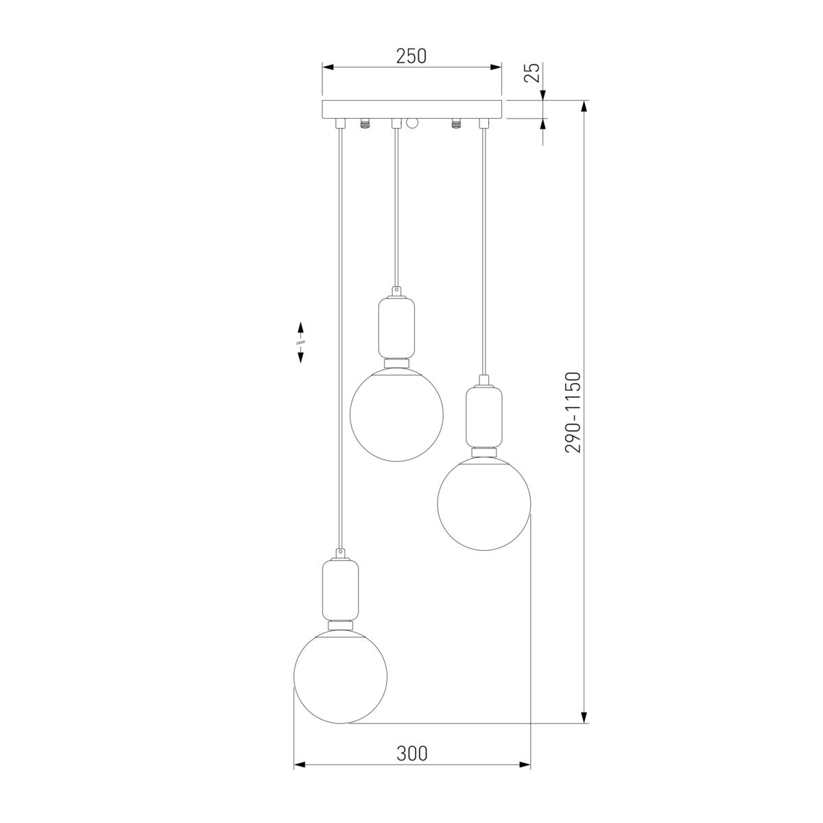 Подвесной светильник Eurosvet Bubble 50151/3 белый