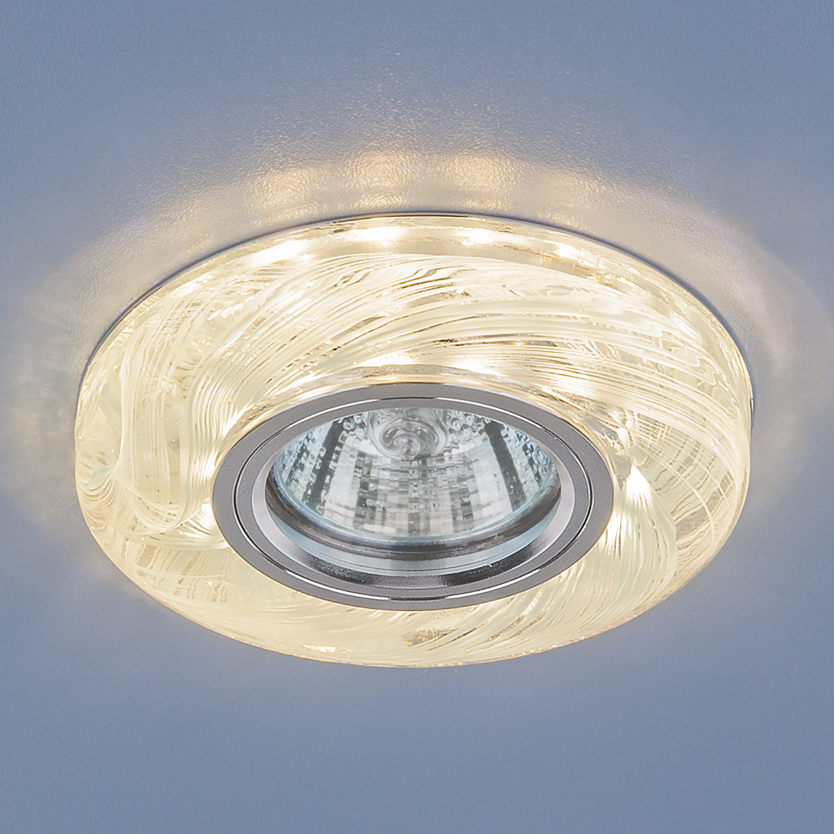 Встраиваемый светильник Elektrostandard 2191 MR16 CL/BL прозрачный/голубой 4690389096112